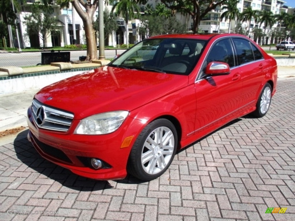 2009 C 300 Luxury - Mars Red / Almond/Mocha photo #1