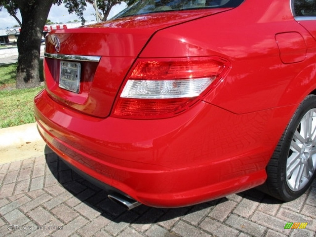 2009 C 300 Luxury - Mars Red / Almond/Mocha photo #40
