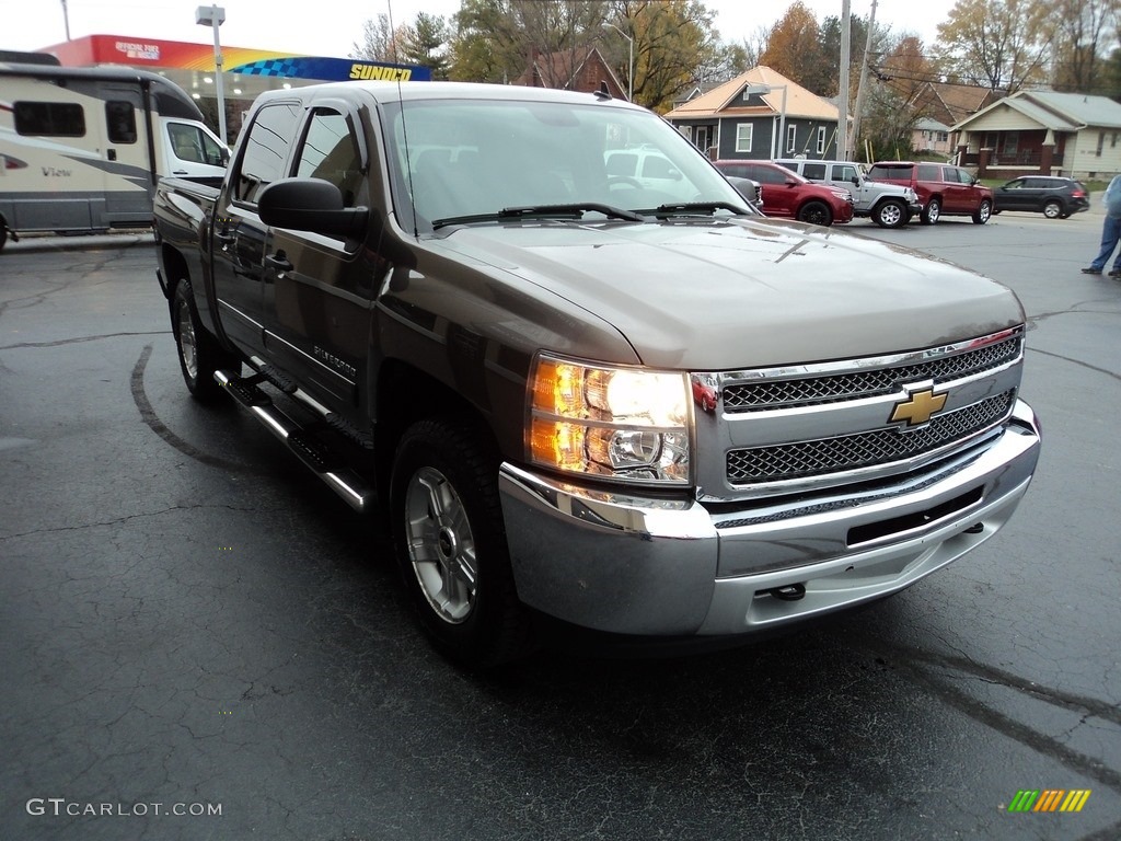 2012 Silverado 1500 LT Crew Cab 4x4 - Mocha Steel Metallic / Ebony photo #5