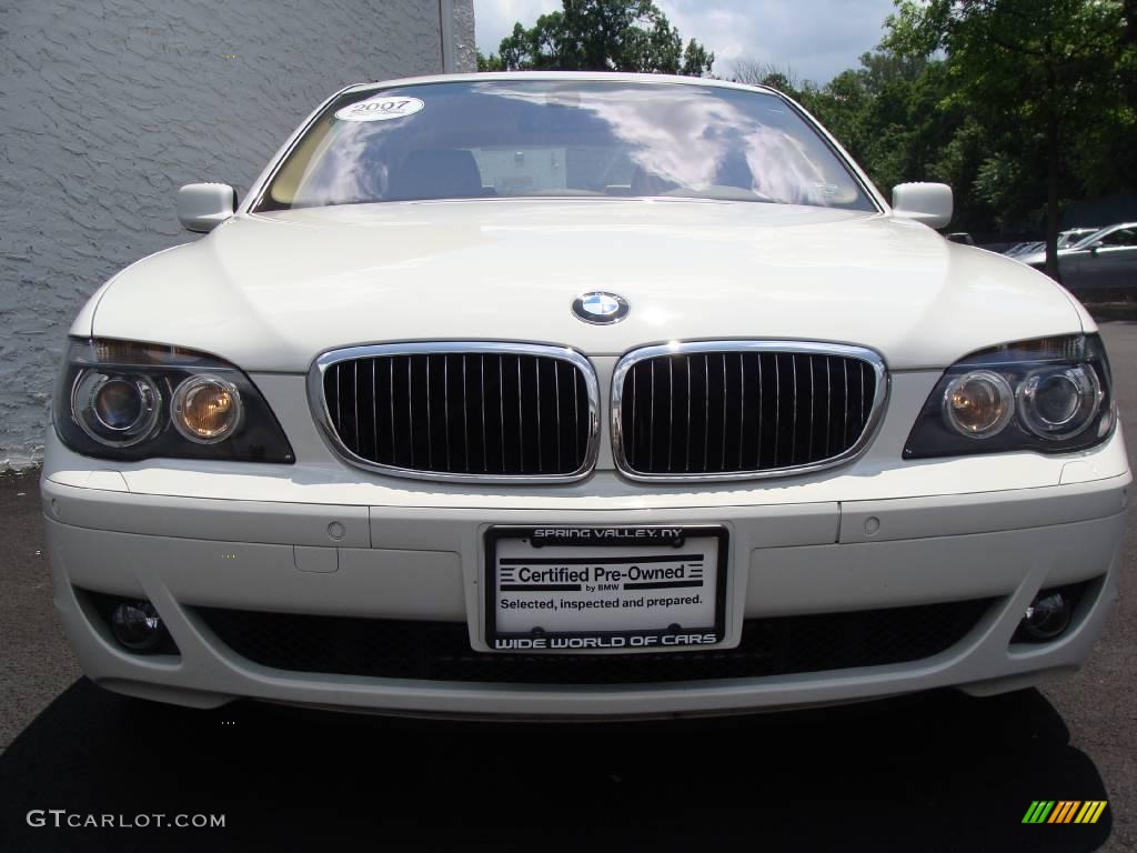 2007 7 Series 750Li Sedan - Alpine White / Beige photo #2