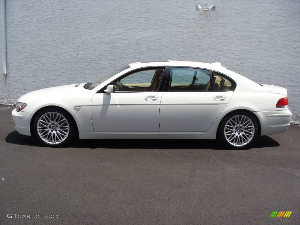 2007 7 Series 750Li Sedan - Alpine White / Beige photo #3