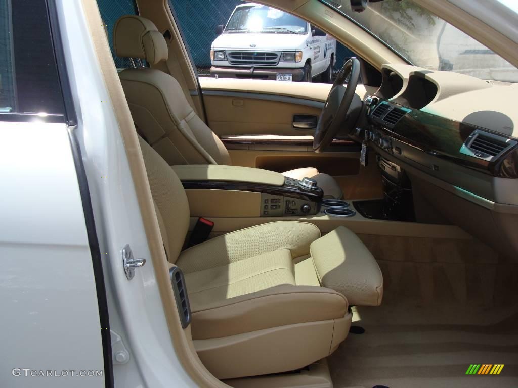 2007 7 Series 750Li Sedan - Alpine White / Beige photo #7