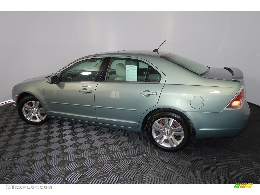 2009 Fusion SEL V6 - Moss Green Metallic / Camel photo #9