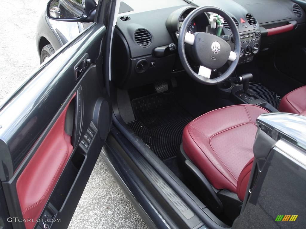 2005 New Beetle Dark Flint Edition Convertible - Dark Flint Metallic / Bordeaux Red photo #4