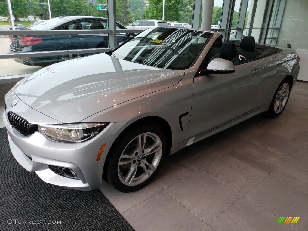 Glacier Silver Metallic 2019 BMW 4 Series 430i xDrive Convertible Exterior Photo #130316149