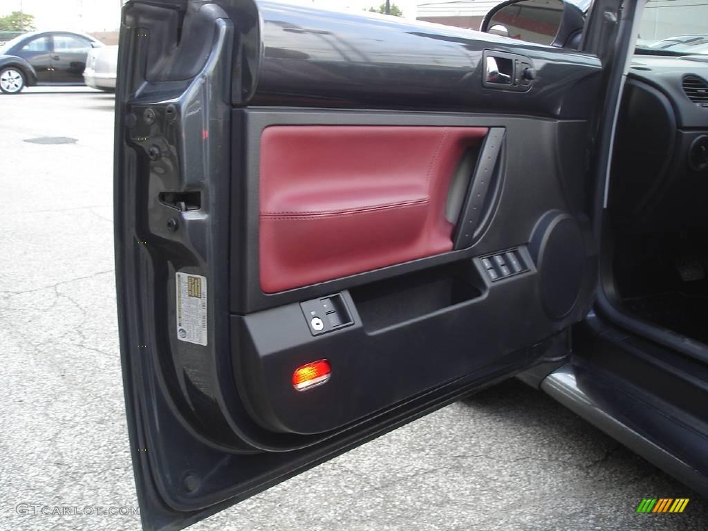 2005 New Beetle Dark Flint Edition Convertible - Dark Flint Metallic / Bordeaux Red photo #6