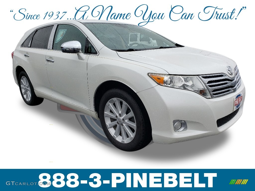 2011 Venza I4 - Blizzard Pearl White / Ivory photo #1