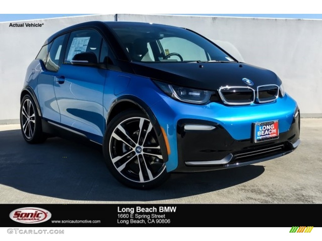 2018 i3 S with Range Extender - Protonic Blue Metallic / Atelier European Dark Cloth photo #1