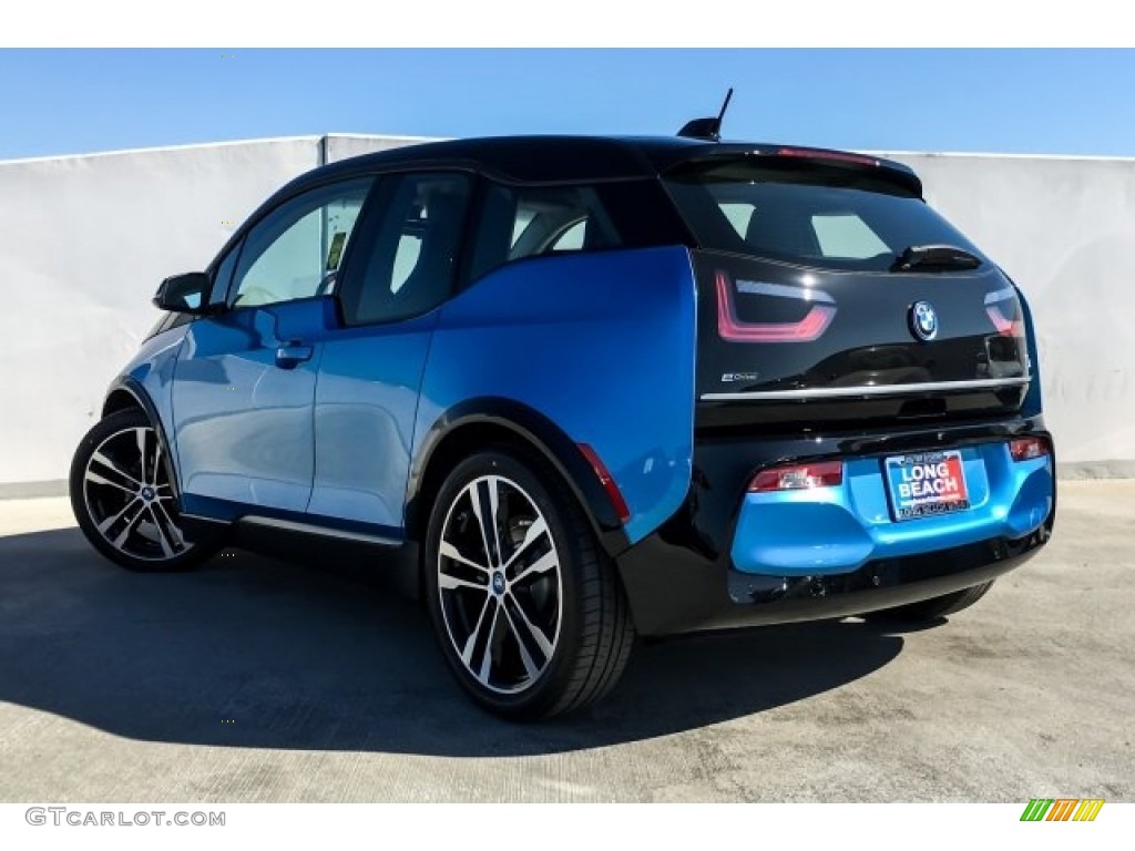 2018 i3 S with Range Extender - Protonic Blue Metallic / Atelier European Dark Cloth photo #2