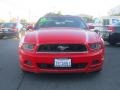 2014 Race Red Ford Mustang V6 Convertible  photo #2