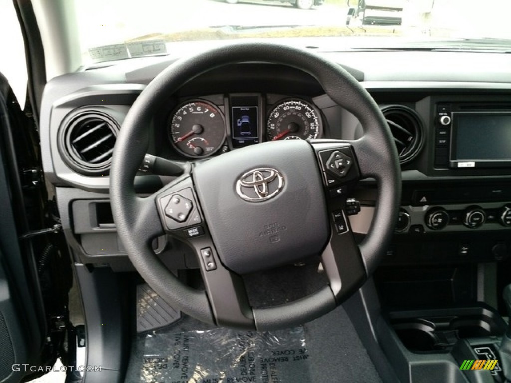 2019 Toyota Tacoma SR Access Cab 4x4 Cement Gray Steering Wheel Photo #130322023