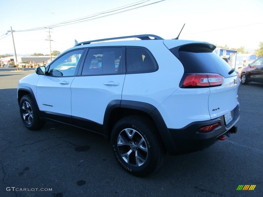 2015 Cherokee Trailhawk 4x4 - Bright White / Trailhawk Black photo #5