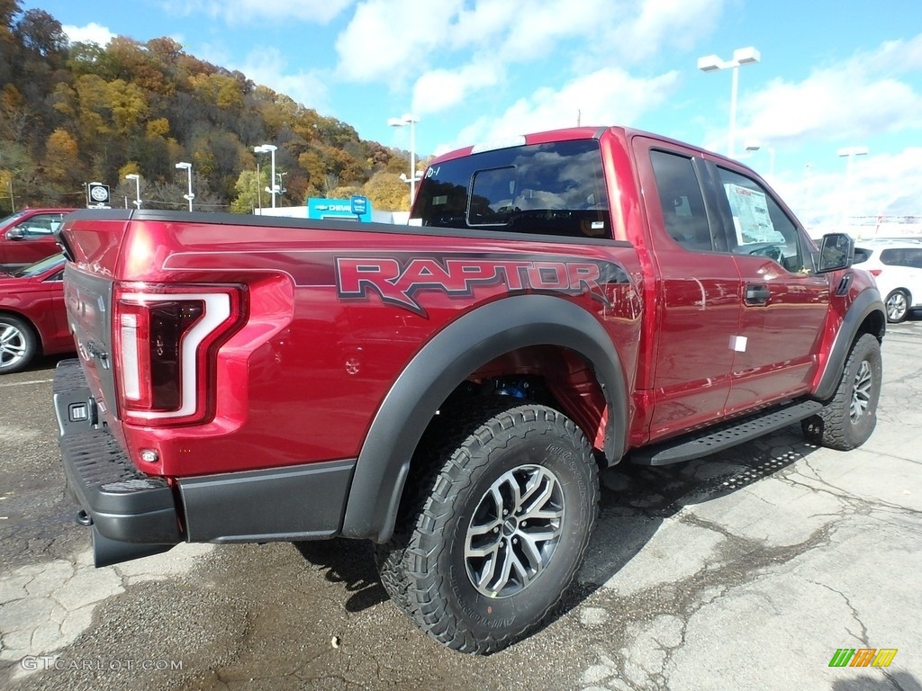 Ruby Red 2018 Ford F150 SVT Raptor SuperCab 4x4 Exterior Photo #130323505