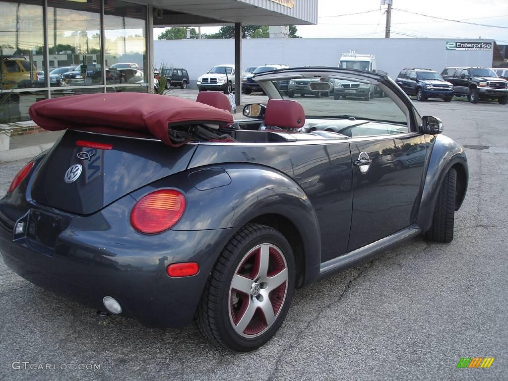 2005 New Beetle Dark Flint Edition Convertible - Dark Flint Metallic / Bordeaux Red photo #33