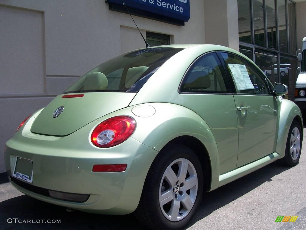 2007 New Beetle 2.5 Coupe - Gecko Green Metallic / Cream photo #3