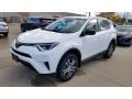 2018 Super White Toyota RAV4 LE  photo #1