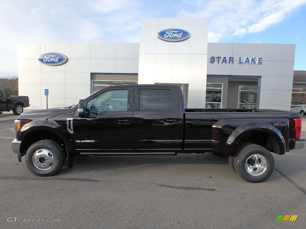 Magma Red 2019 Ford F350 Super Duty Lariat Crew Cab 4x4 Exterior Photo #130328752