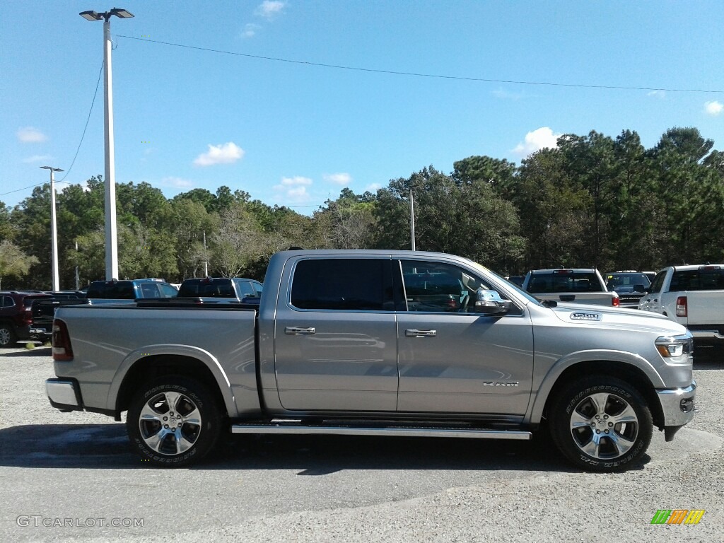 2019 1500 Laramie Crew Cab 4x4 - Billett Silver Metallic / Black photo #6