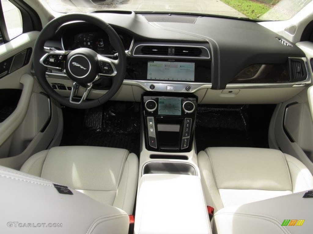 2019 Jaguar I-PACE First Edition AWD Ebony/Light Oyster Dashboard Photo #130331791