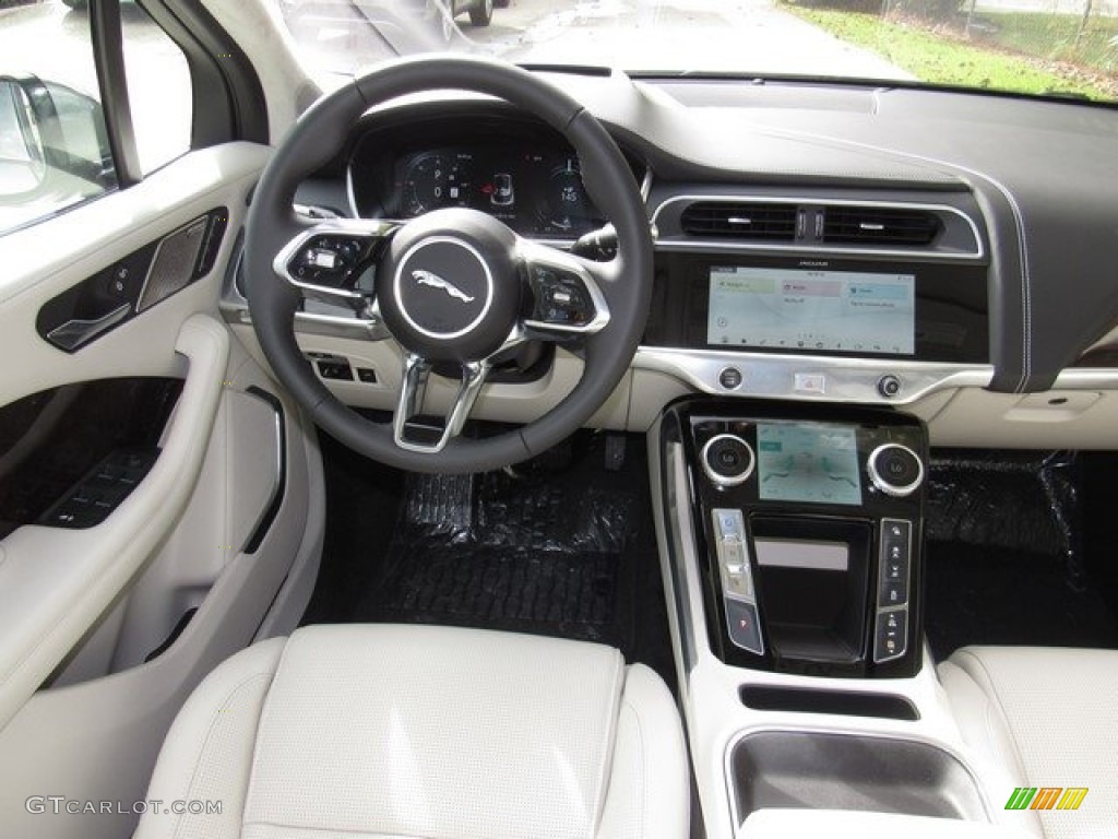 2019 Jaguar I-PACE First Edition AWD Ebony/Light Oyster Dashboard Photo #130331974