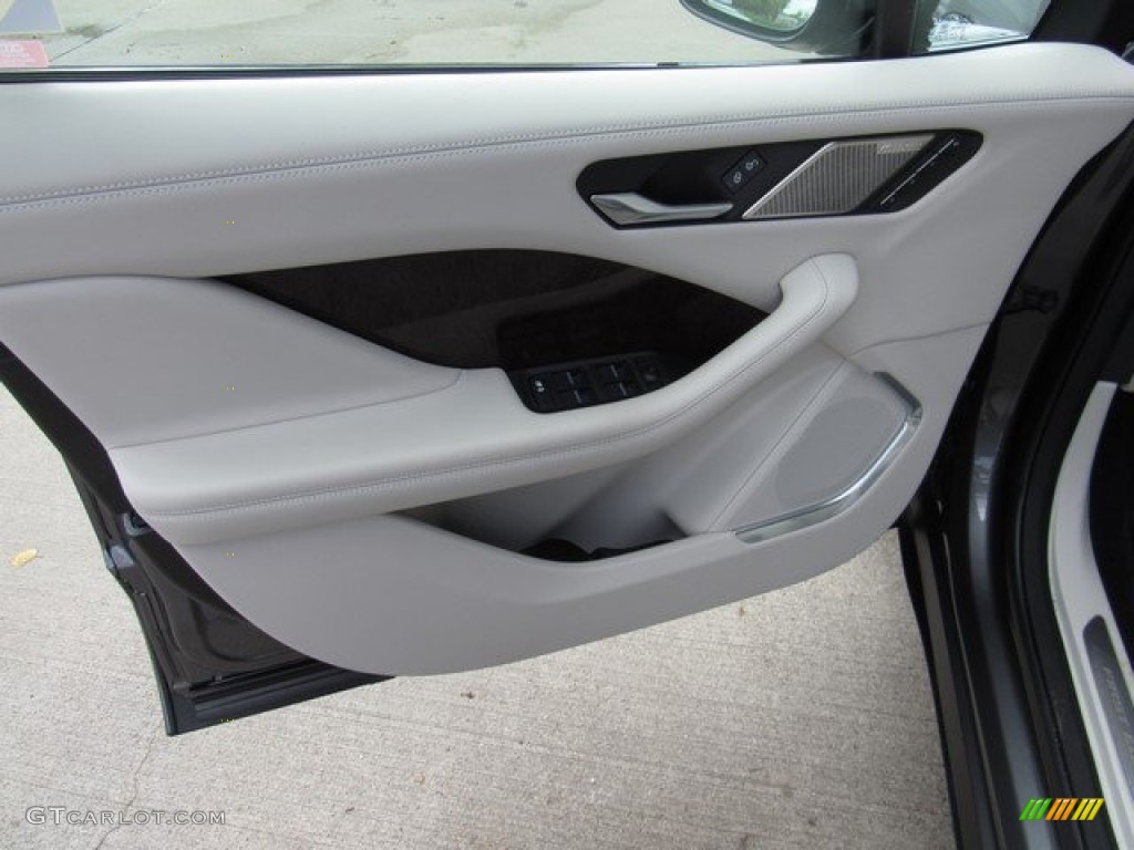 2019 Jaguar I-PACE First Edition AWD Ebony/Light Oyster Door Panel Photo #130332133