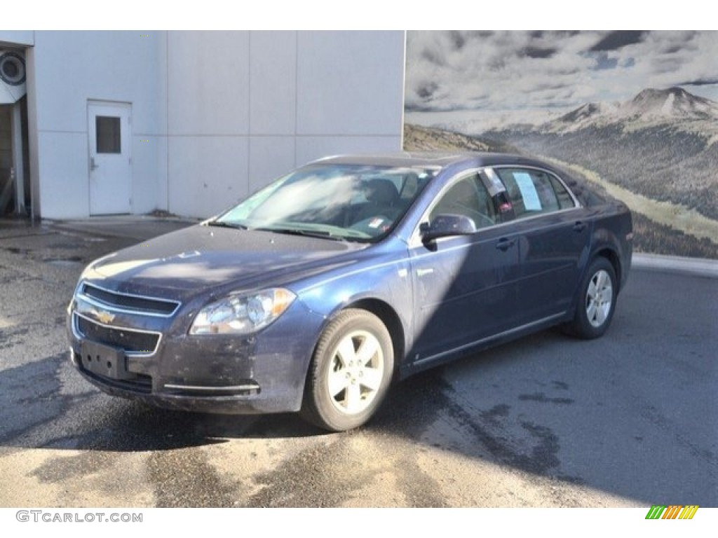 2008 Malibu Hybrid Sedan - Imperial Blue Metallic / Titanium Gray photo #2