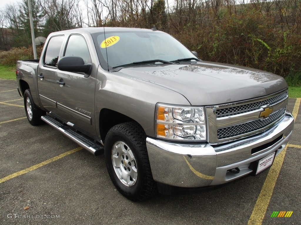 2013 Silverado 1500 LT Crew Cab 4x4 - Mocha Steel Metallic / Ebony photo #16