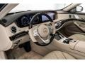 Silk Beige/Espresso Brown Front Seat Photo for 2018 Mercedes-Benz S #130334848