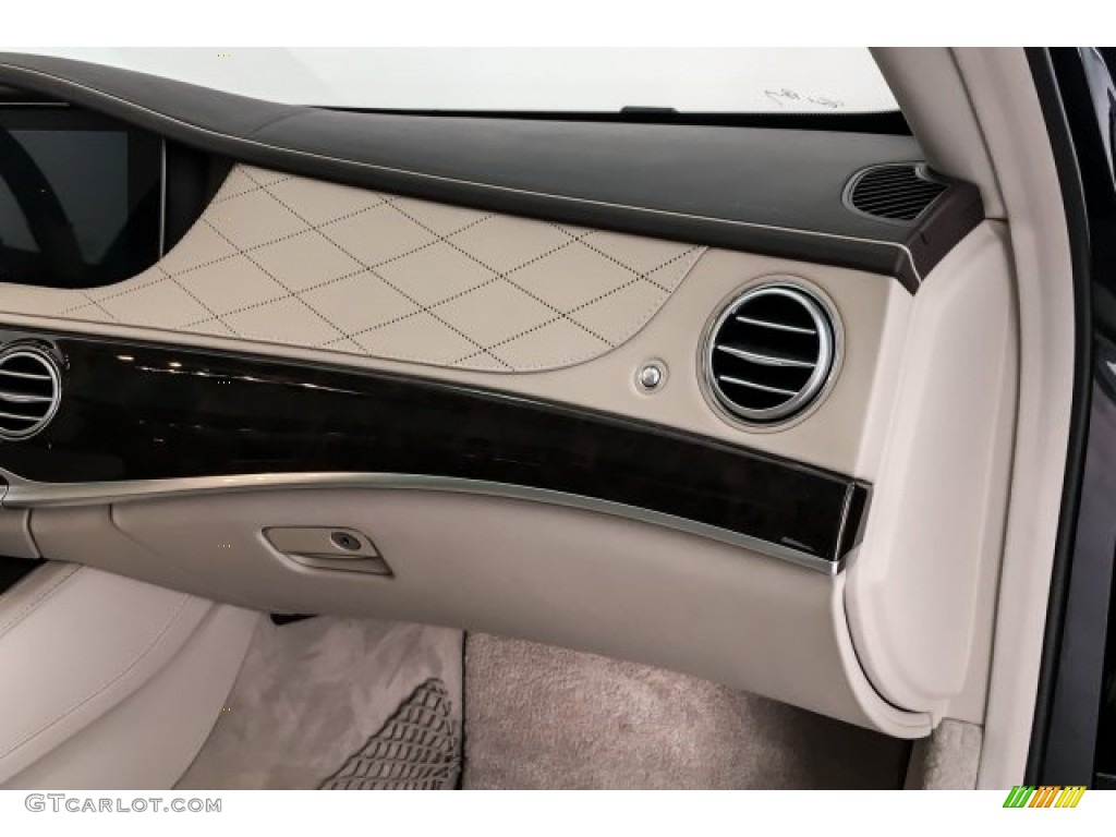 2018 Mercedes-Benz S Maybach S 560 4Matic Silk Beige/Espresso Brown Dashboard Photo #130334908