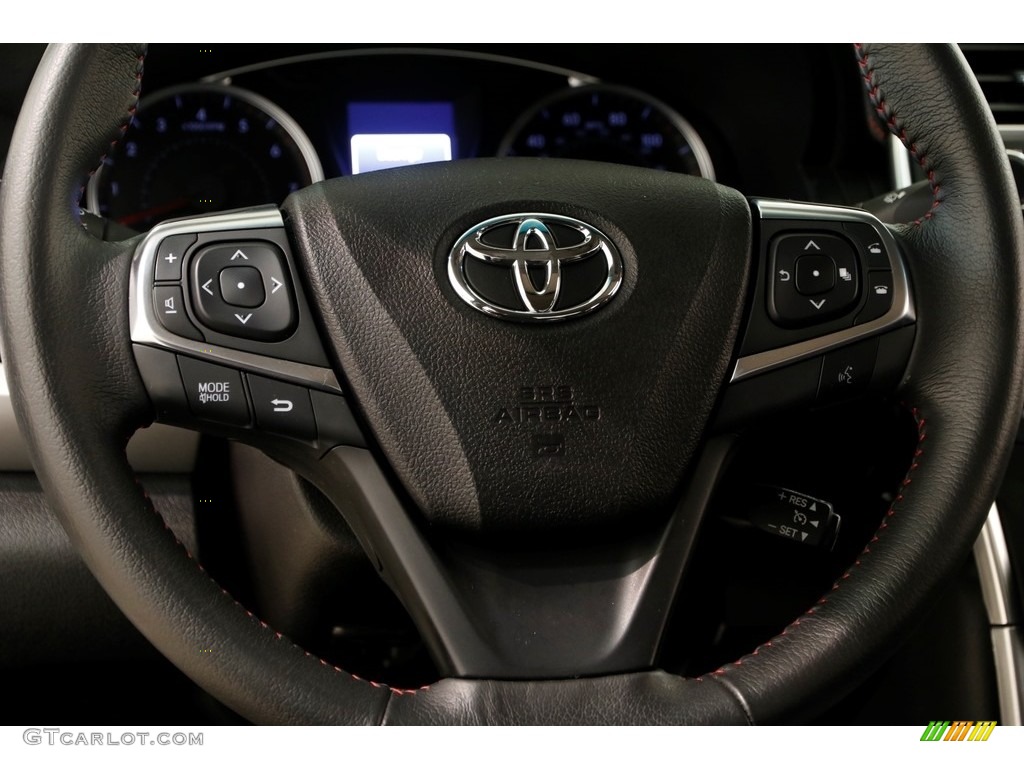 2017 Camry XSE - Blizzard White Pearl / Black photo #7
