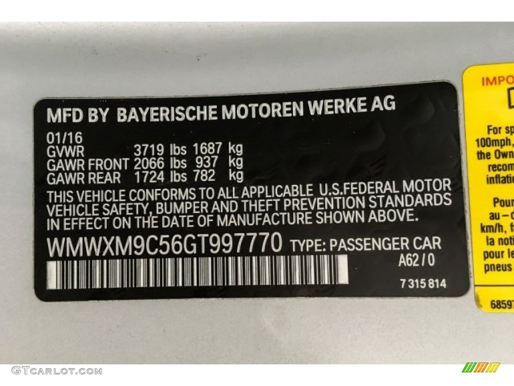 2016 Hardtop John Cooper Works 2 Door - White Silver Metallic / JCW Double Stripe Carbon Black/Dinamica photo #21