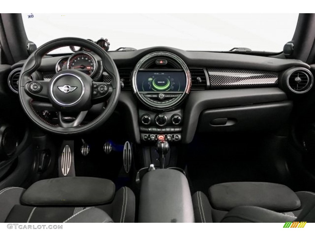 2016 Mini Hardtop John Cooper Works 2 Door JCW Double Stripe Carbon Black/Dinamica Dashboard Photo #130337860