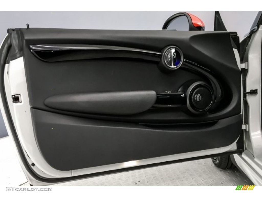 2016 Mini Hardtop John Cooper Works 2 Door JCW Double Stripe Carbon Black/Dinamica Door Panel Photo #130337869