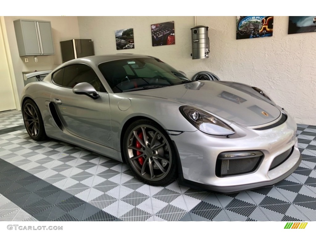 GT Silver Metallic 2016 Porsche Cayman GT4 Exterior Photo #130338385