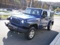 2010 Deep Water Blue Pearl Jeep Wrangler Unlimited Sport 4x4  photo #6