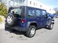 2010 Deep Water Blue Pearl Jeep Wrangler Unlimited Sport 4x4  photo #9