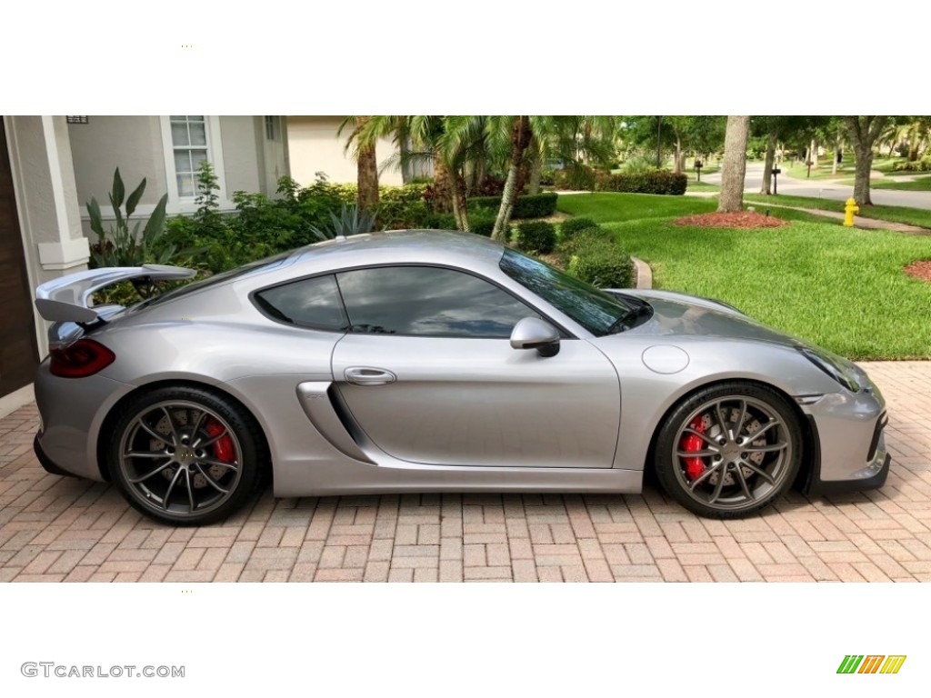 GT Silver Metallic 2016 Porsche Cayman GT4 Exterior Photo #130338577