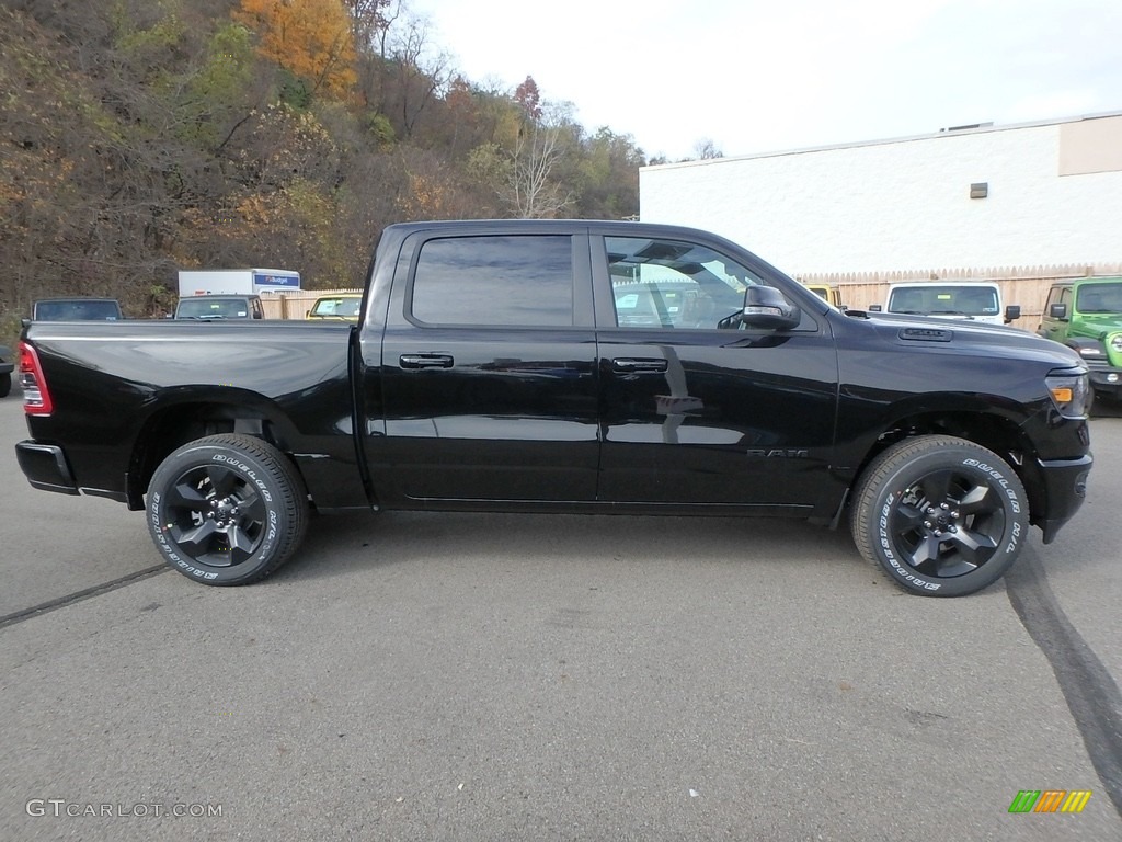 2019 1500 Big Horn Crew Cab 4x4 - Diamond Black Crystal Pearl / Black photo #6