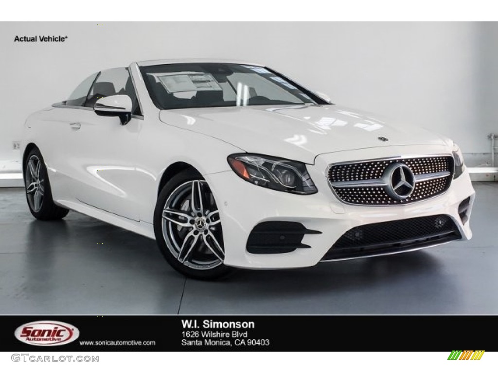 2018 E 400 Convertible - Polar White / Black photo #1
