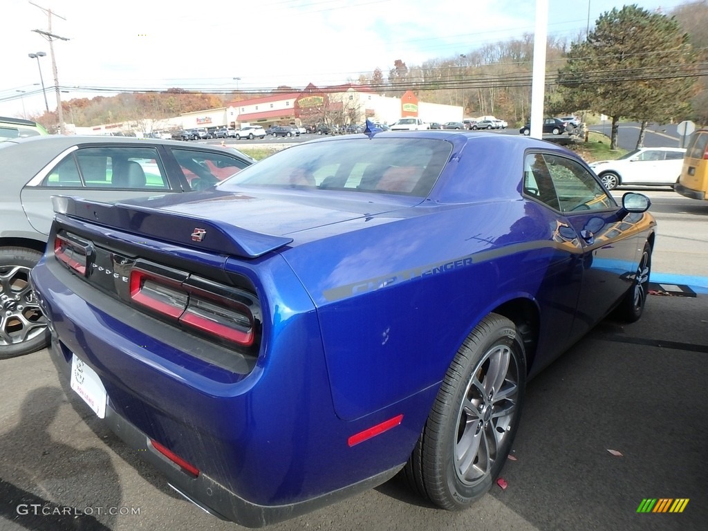 2018 Challenger GT AWD - IndiGo Blue / Black/Ruby Red photo #4