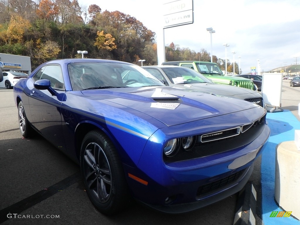 2018 Challenger GT AWD - IndiGo Blue / Black/Ruby Red photo #5