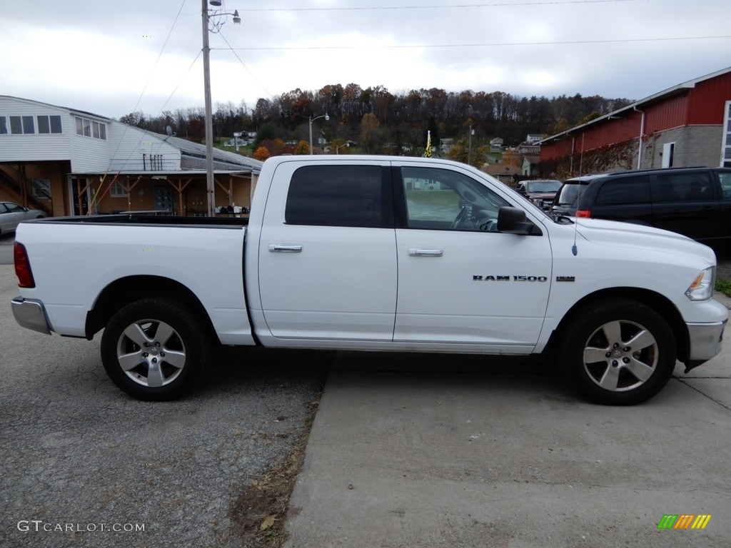 2012 Ram 1500 SLT Crew Cab 4x4 - Bright White / Dark Slate Gray/Medium Graystone photo #6