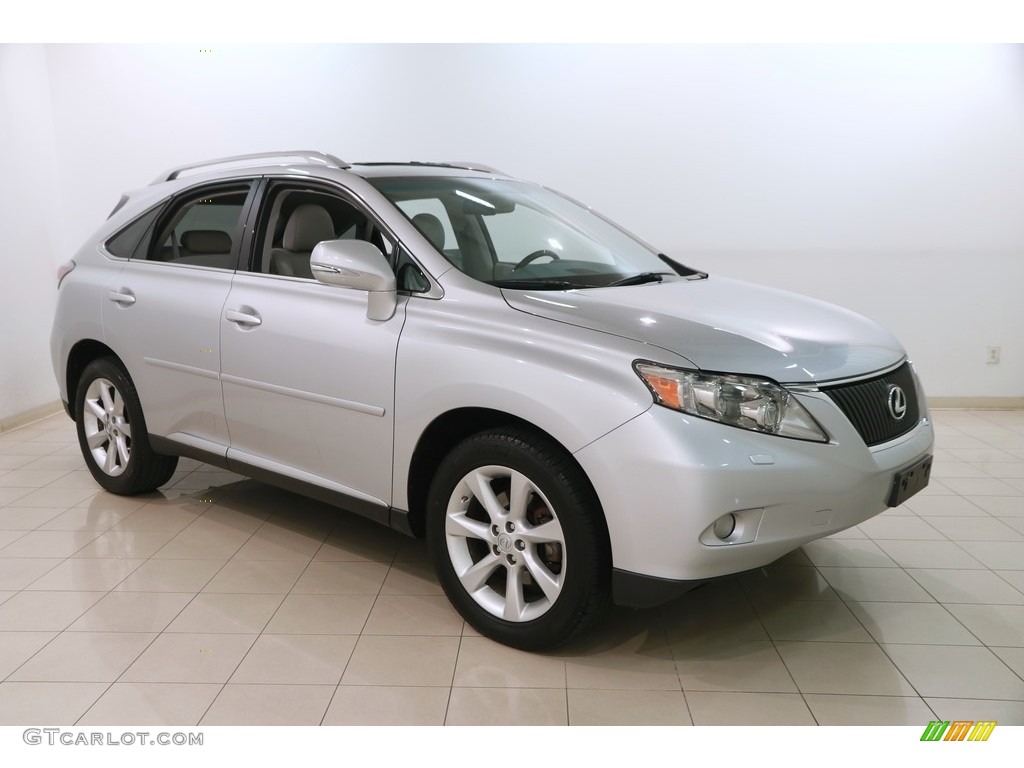 2010 RX 350 AWD - Tungsten Silver Pearl / Light Gray/Espresso Birds-Eye Maple photo #1