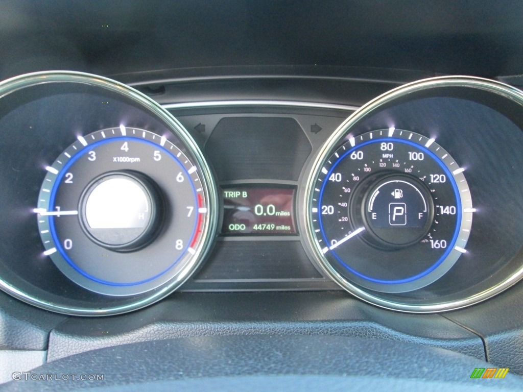 2013 Sonata GLS - Iridescent Silver Blue Pearl / Gray photo #27