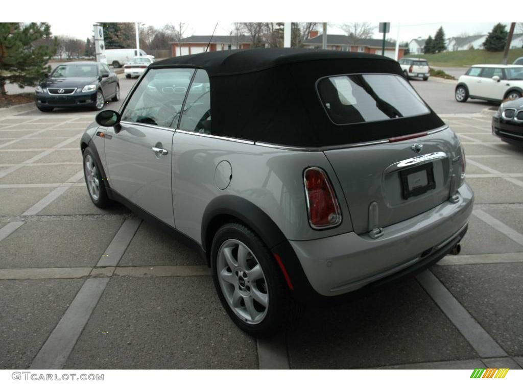 2008 Cooper Convertible Sidewalk Edition - White Silver Metallic / Malt Brown English Leather photo #6