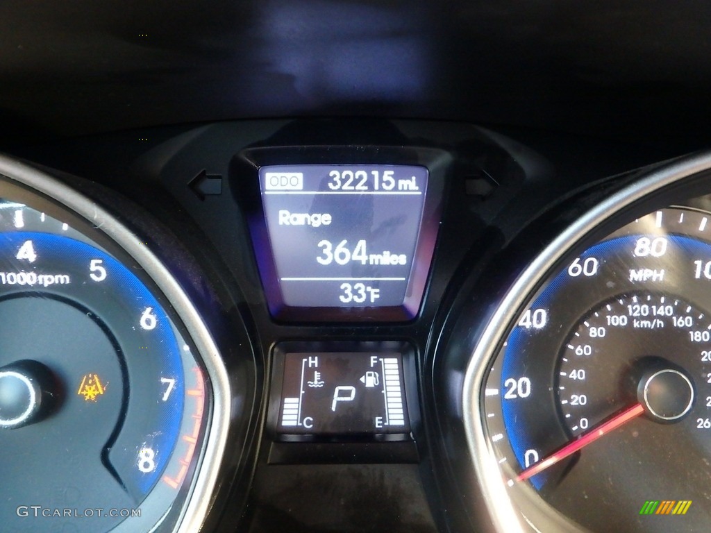 2016 Elantra GT  - Galactic Gray / Black photo #25