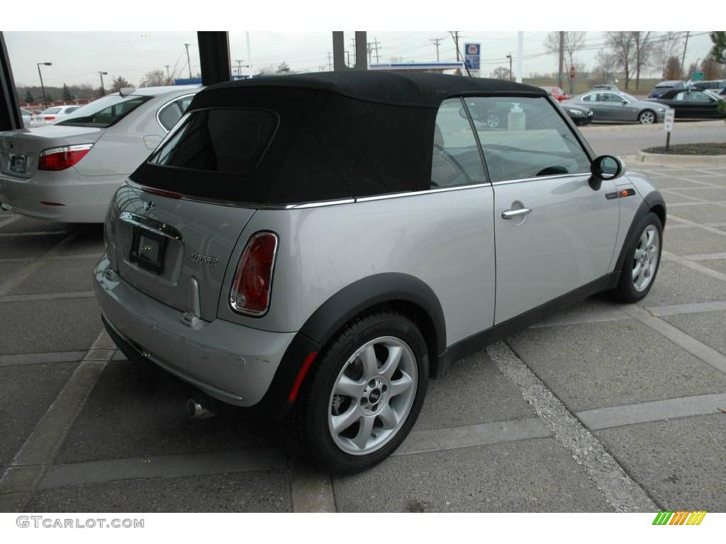 2008 Cooper Convertible Sidewalk Edition - White Silver Metallic / Malt Brown English Leather photo #8