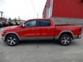 2019 Flame Red Ram 1500 Laramie Crew Cab 4x4  photo #2