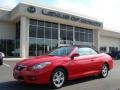 2007 Absolutely Red Toyota Solara SE V6 Convertible  photo #2