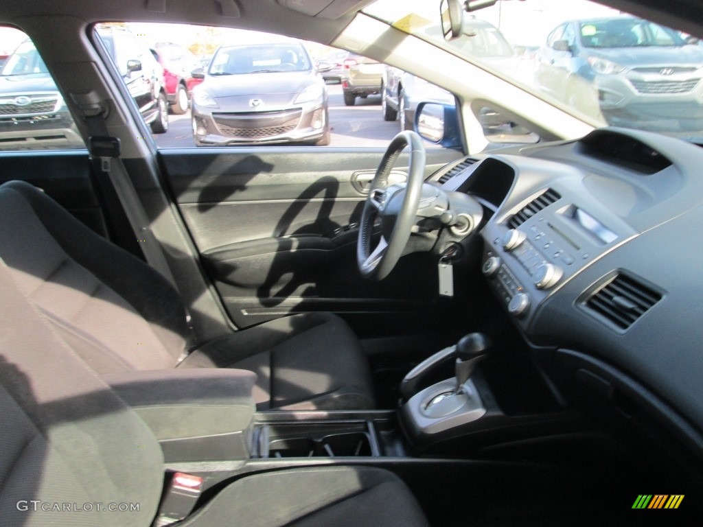 2010 Civic LX-S Sedan - Atomic Blue Metallic / Black photo #16